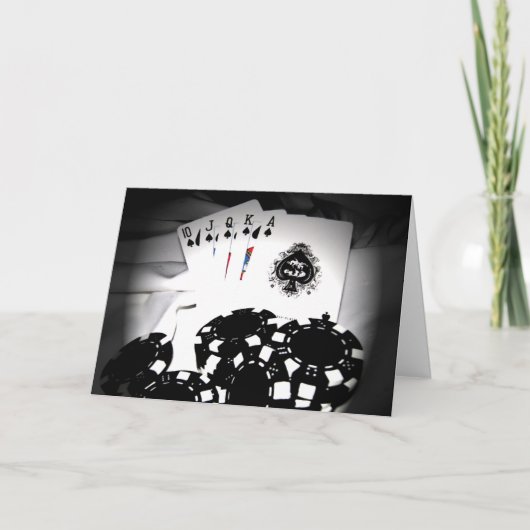 Royal Flush Card Karte (Vorderseite)