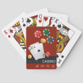 Royal Flush Classic Spielkarten Roter Hintergrund (Rückseite)