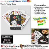 Royal Flush Classic Spielkarten Schwarzer Hintergr