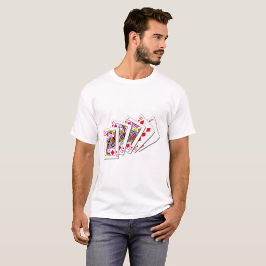 Royal Flush Diamonds T-Shirt (Vorne ganz)