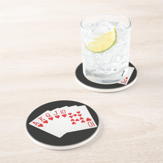 Royal Flush Drink Untersetzer (Seite)