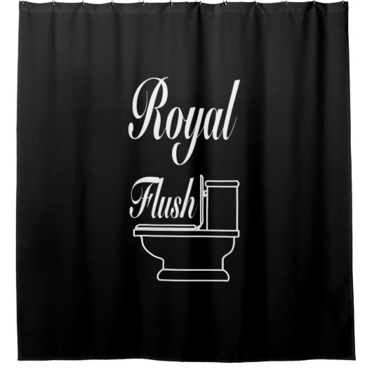 Royal Flush Duschvorhang (Vorderseite)