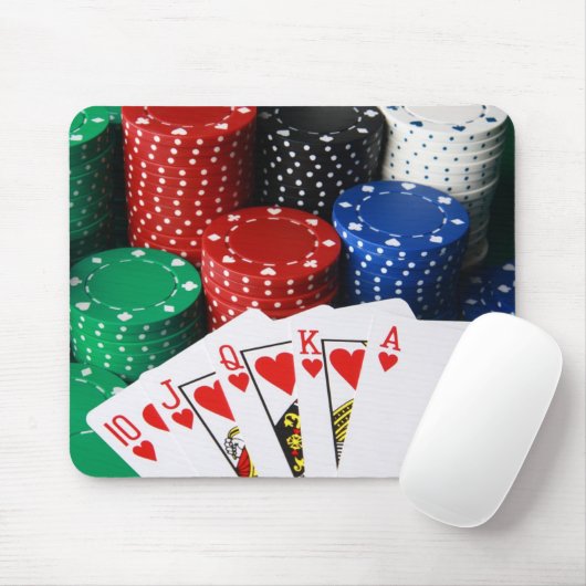 Royal Flush-Mausunterlage Mousepad (Mit Mouse)
