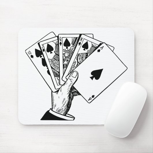Royal Flush Mousepad (Mit Mouse)