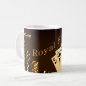 Royal Flush Poker Personalisierte Kaffee Tasse (Vorderseite Links)
