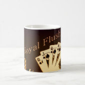 Royal Flush Poker Personalisierte Kaffee Tasse (Mittel)