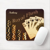 Royal Flush Poker Texas Holdem Mouse Pad Mousepad (Mit Mouse)