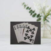 Royal Flush Postkarte (Stehend Vorderseite)