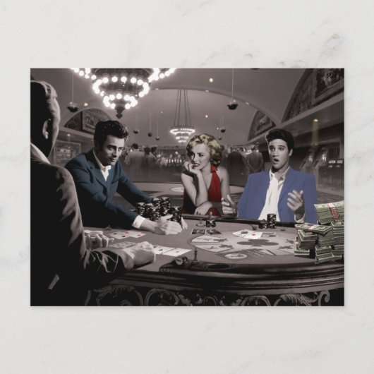 Royal Flush Postkarte (Vorderseite)