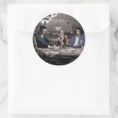 Royal Flush Runder Aufkleber (Tasche)