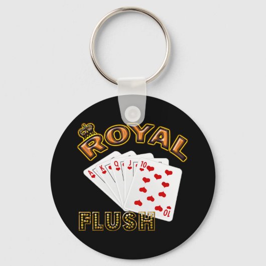 ROYAL FLUSH SCHLÜSSELANHÄNGER (Vorderseite)