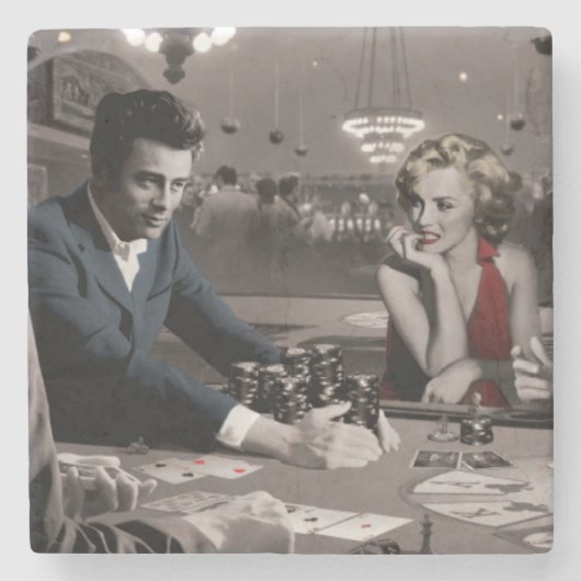 Royal Flush Steinuntersetzer (Vorderseite)