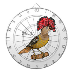 Royal Flycatcher Cartoon Illustration Dartscheibe