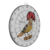 Royal Flycatcher Cartoon Illustration Dartscheibe (Vorderseite Links)