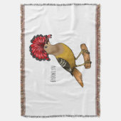 Royal Flycatcher Cartoon Illustration Decke (Vorderseite Vertikal)