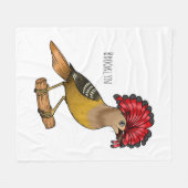 Royal Flycatcher Cartoon Illustration Fleecedecke (Vorderseite (Horizontal))