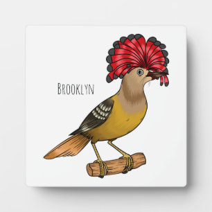 Royal Flycatcher Cartoon Illustration Fotoplatte