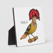 Royal Flycatcher Cartoon Illustration Fotoplatte (Vorderseite)