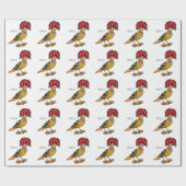 Royal Flycatcher Cartoon Illustration Geschenkpapier (Flach)