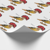Royal Flycatcher Cartoon Illustration Geschenkpapier (Ecke)