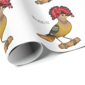 Royal Flycatcher Cartoon Illustration Geschenkpapier (Rolleneckpunkt)