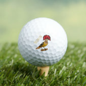 Royal Flycatcher Cartoon Illustration Golfball (Insitu T-Shirt)