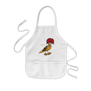 Royal Flycatcher Cartoon Illustration Kinderschürze