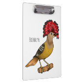 Royal Flycatcher Cartoon Illustration Klemmbrett (Rechts)