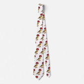 Royal Flycatcher Cartoon Illustration Krawatte (Vorderseite)