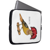 Royal Flycatcher Cartoon Illustration Laptopschutzhülle (Vorne Rechts)