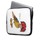 Royal Flycatcher Cartoon Illustration Laptopschutzhülle (Vorderseite Links)