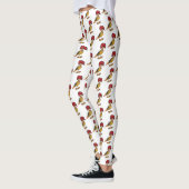 Royal Flycatcher Cartoon Illustration Leggings (Links)