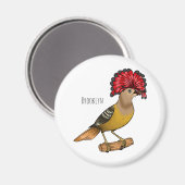Royal Flycatcher Cartoon Illustration Magnet (Vorderseite/Rückseite)