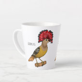 Royal Flycatcher Cartoon Illustration Milchtasse (Linke Ecke)