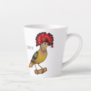 Royal Flycatcher Cartoon Illustration Milchtasse