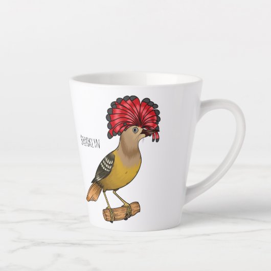 Royal Flycatcher Cartoon Illustration Milchtasse (Rechts)