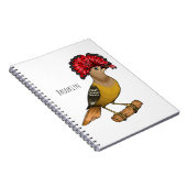 Royal Flycatcher Cartoon Illustration Notizblock (Rechte Seite)
