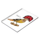 Royal Flycatcher Cartoon Illustration Notizblock (Linke Seite)
