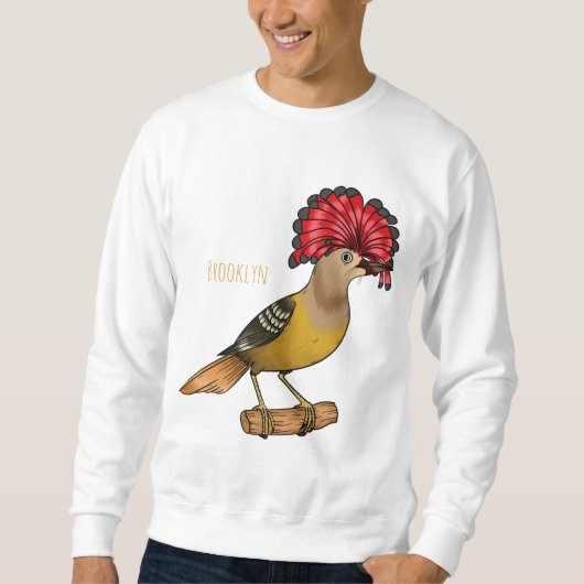 Royal Flycatcher Cartoon Illustration Sweatshirt (Vorderseite)