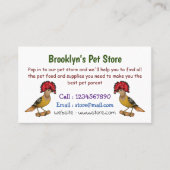 Royal Flycatcher Cartoon Illustration Visitenkarte (Vorderseite)