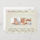 Royal Foto Birth Ankündigung (Vorne/Hinten)