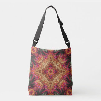 Royal Fractal | Cross Body Tote Bag Tragetaschen Mit Langen Trägern