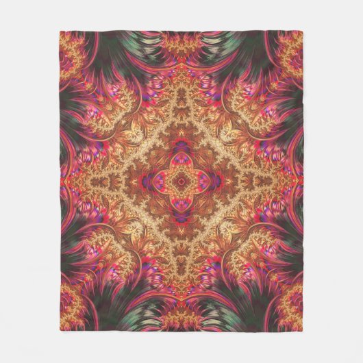 Royal Fractal | Fleecedecke (Vorderseite)