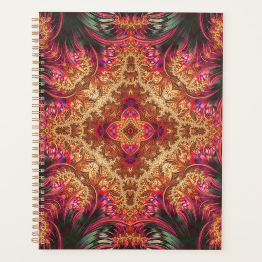 Royal Fractal | Spiral Bound Planner Planer (Vorderseite)