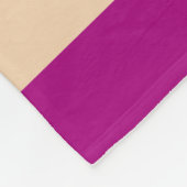 Royal Fuchsia Stripes Modernes Herzmuster Fleecedecke (Ecke)