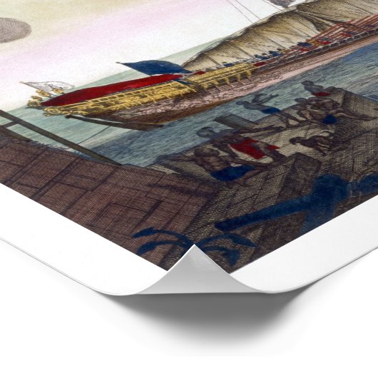 Royal Galley (Spanisch oder Portugiesisch), von sl Poster (Ecke)