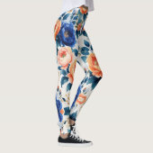 Royal Garden Glow Floral Design Leggings (Rechts)