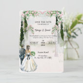 Royal Garden Save The Date Einladung (Stehend Vorderseite)