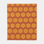Royal Gelb und Rot Mandala Muster Fleecedecke (Vorderseite)