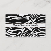 "Royal+Gems & Sparkle" Queen Business Cards Visitenkarte (Rückseite)